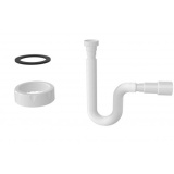 фотография гибкая труба с гайкой 1 1/2" 780мм, выход 40*50мм с плоской прокладкой, 1315 nova/g131-5 zegor от интернет-магазина СантехКомплект-Прикамье