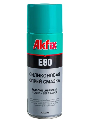 фотография смазка akfix e80 силиконовая аэрозольная 400мл.  от интернет-магазина СантехКомплект-Прикамье