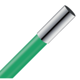 фотография излив для смесителя oute гибкий зеленый нерж., арт. м7170l-7 от интернет-магазина СантехКомплект-Прикамье