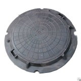 фотография  люк полимер-песчаный канализационн, тип лд (легкий дачн.) 0,8т, цвет черный 750/545/51/20 от интернет-магазина СантехКомплект-Прикамье