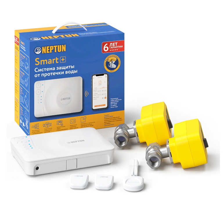 фотография система защиты от протечки воды - neptun profi smart+ 1/2 tuya от интернет-магазина СантехКомплект-Прикамье