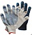 фотография перчатки   черные / белые с пвх люкс  (пара) от интернет-магазина СантехКомплект-Прикамье