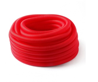 ГОФРА ЗАЩИТНАЯ 40/35мм ДЛЯ ТРУБ PEX И PERT  КРАСНАЯ (30 М) РТП