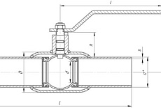 Цельносварные шаровые краны торговой марки ЛД (LD) ЧСГС