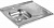 фотография мойка из нержавеющей стали 600х800 накладная без сифона, левая от интернет-магазина СантехКомплект-Прикамье